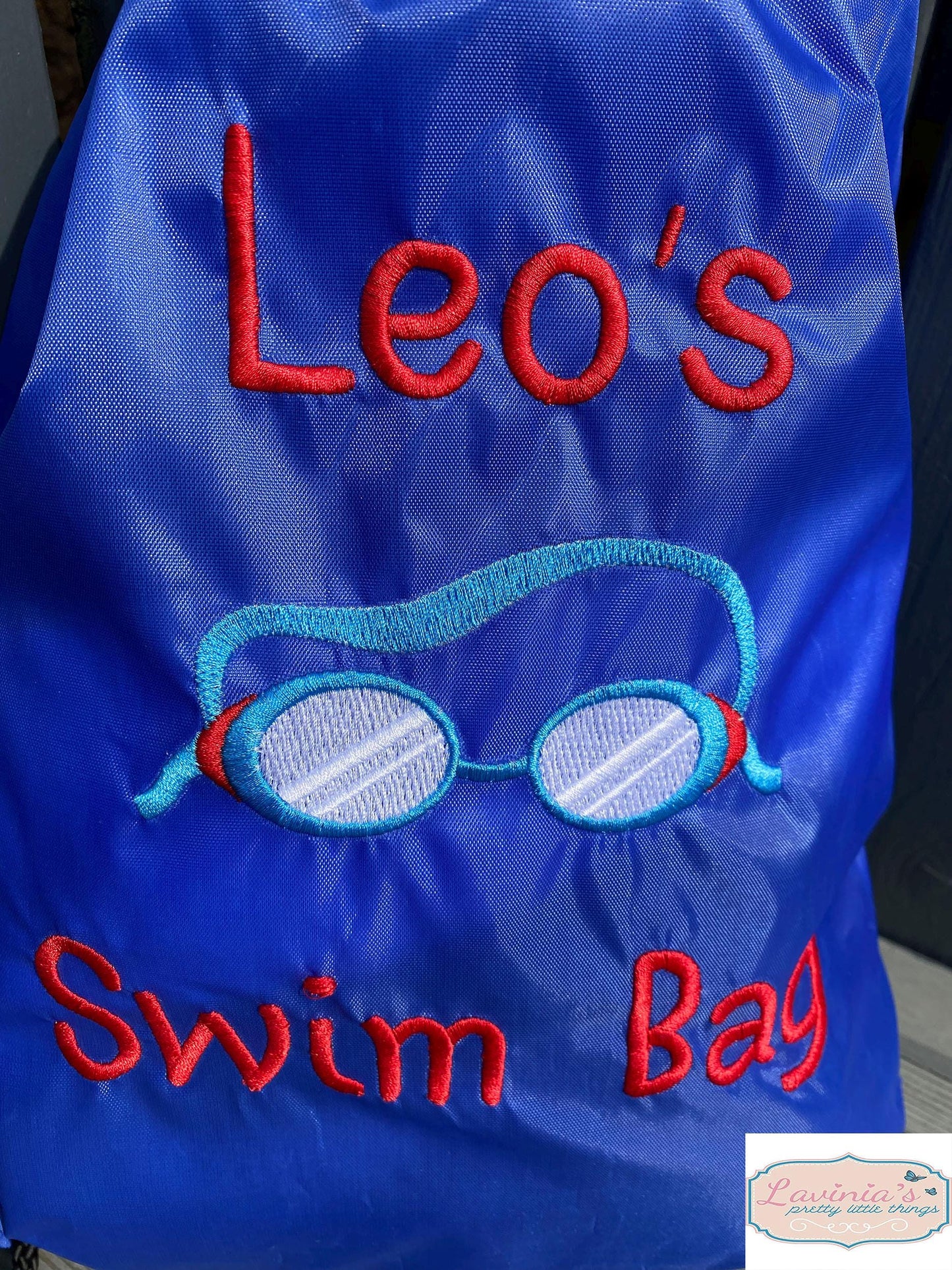 Personalised Boys Swimming Goggles Design PE Bag Embroidered