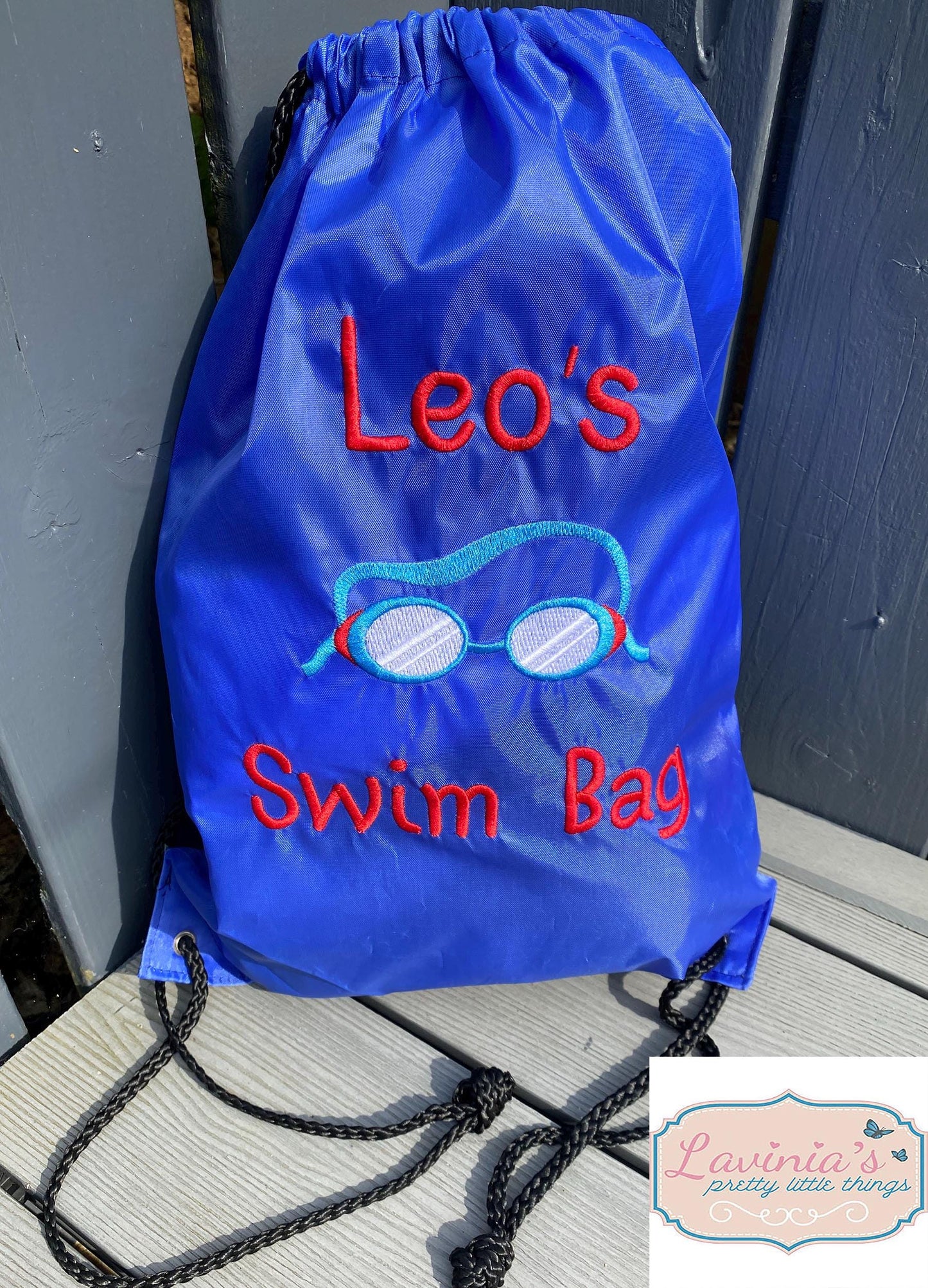 Personalised Boys Swimming Goggles Design PE Bag Embroidered