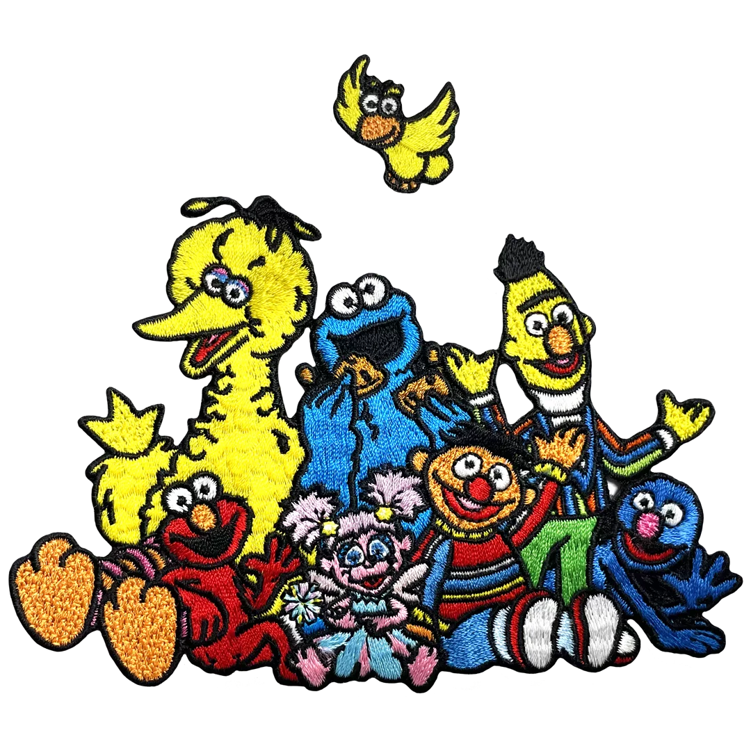a group of cartoon characters sitting next to each other