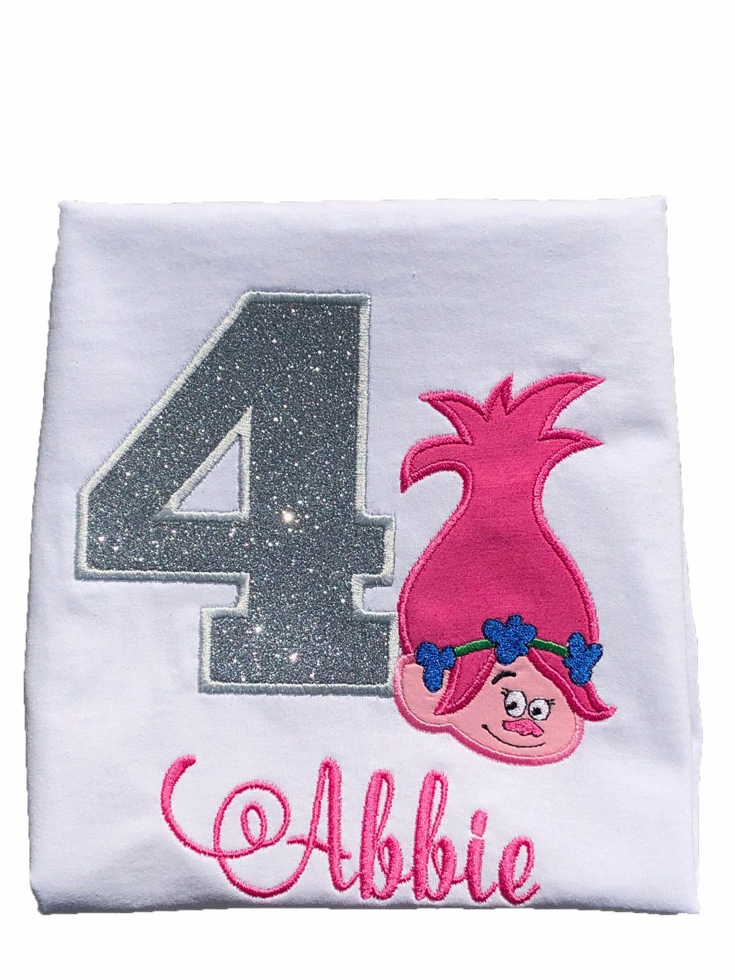 Trolls Embroidered Birthday Number Top