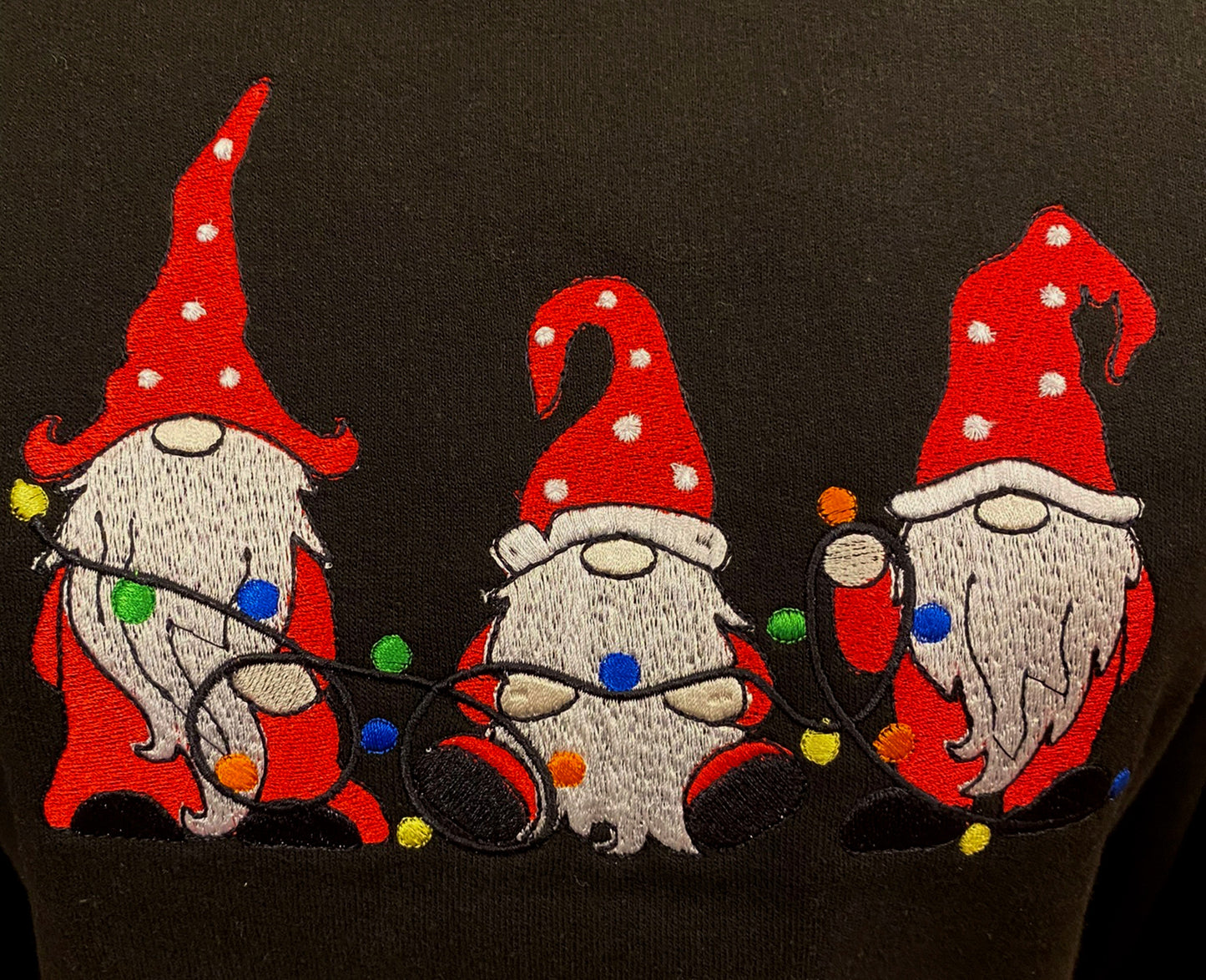 Adults Christmas Gnome Sweatshirt, Embroidered Gnome