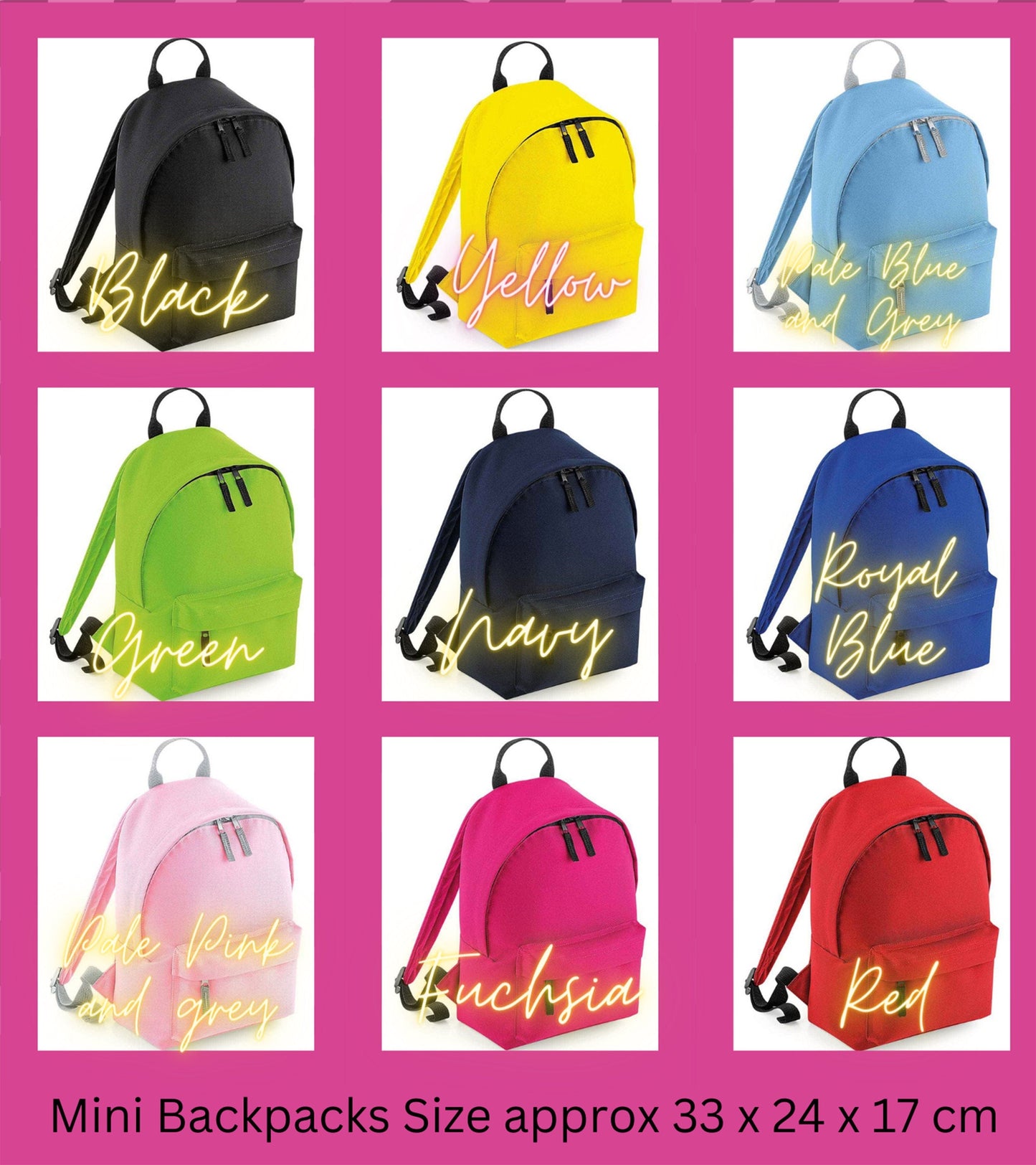 Digger BackpackEmbroidered Back to School Bag
