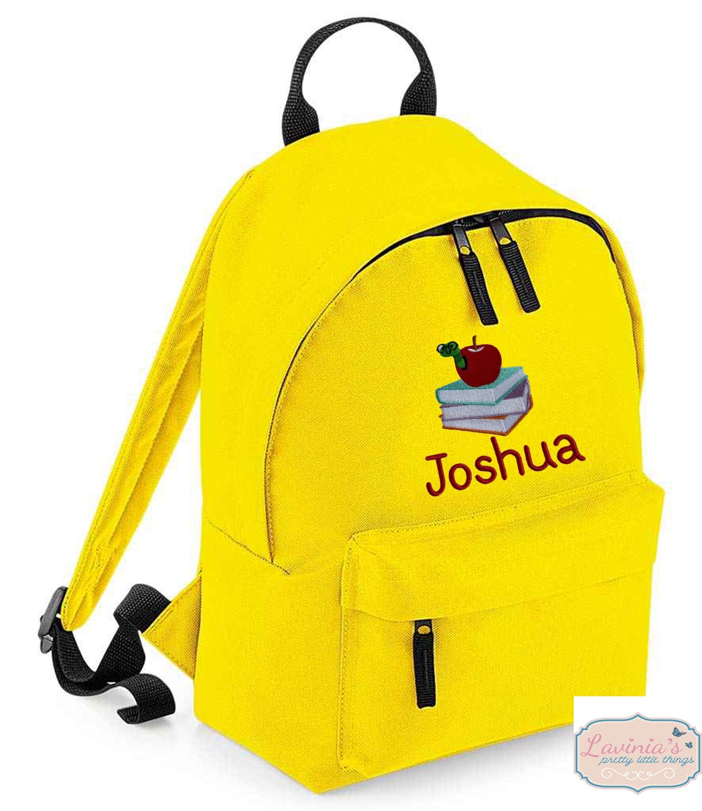 Caterpillar Bookworm toddler backpack, Personalised Embroidered school bag