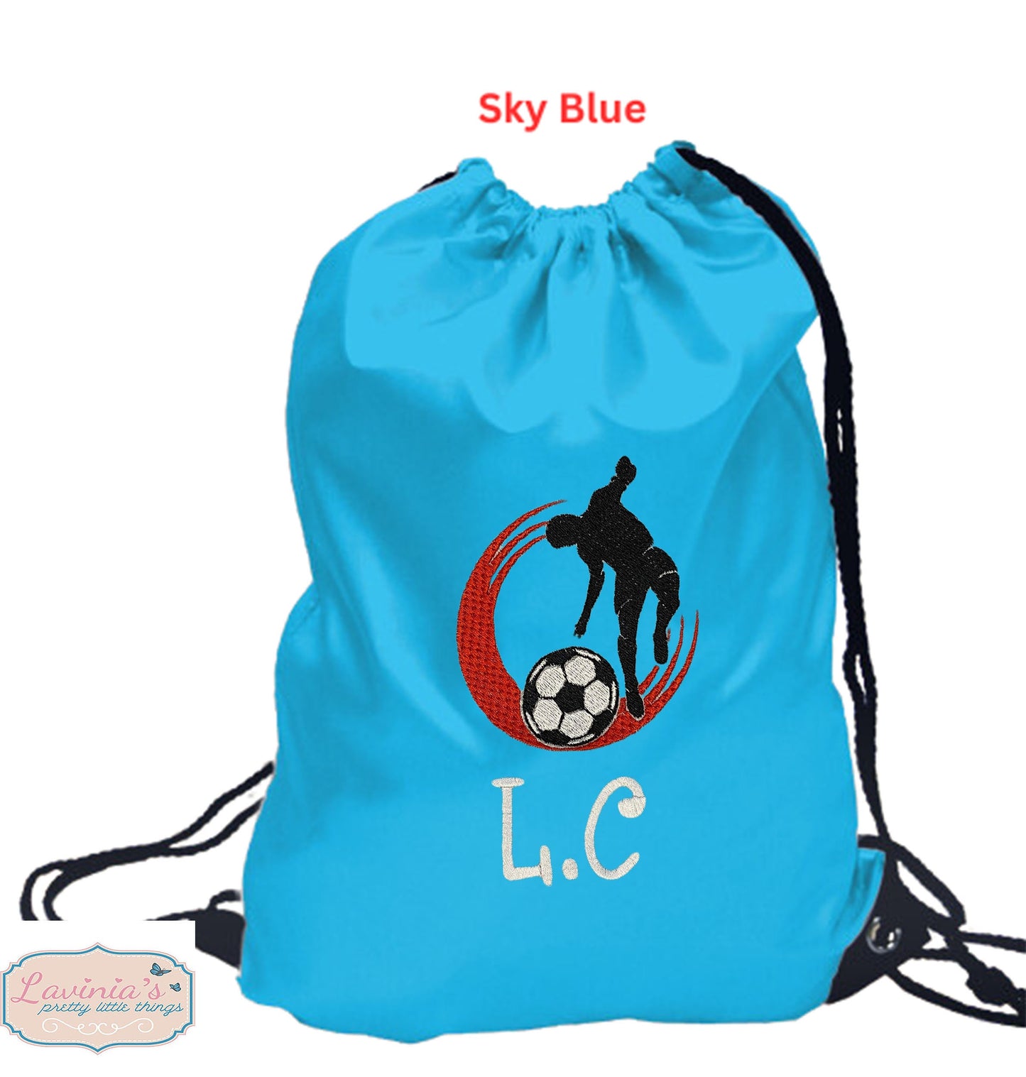 Football Gym Kids Pe Bag, Personalised Embroidered
