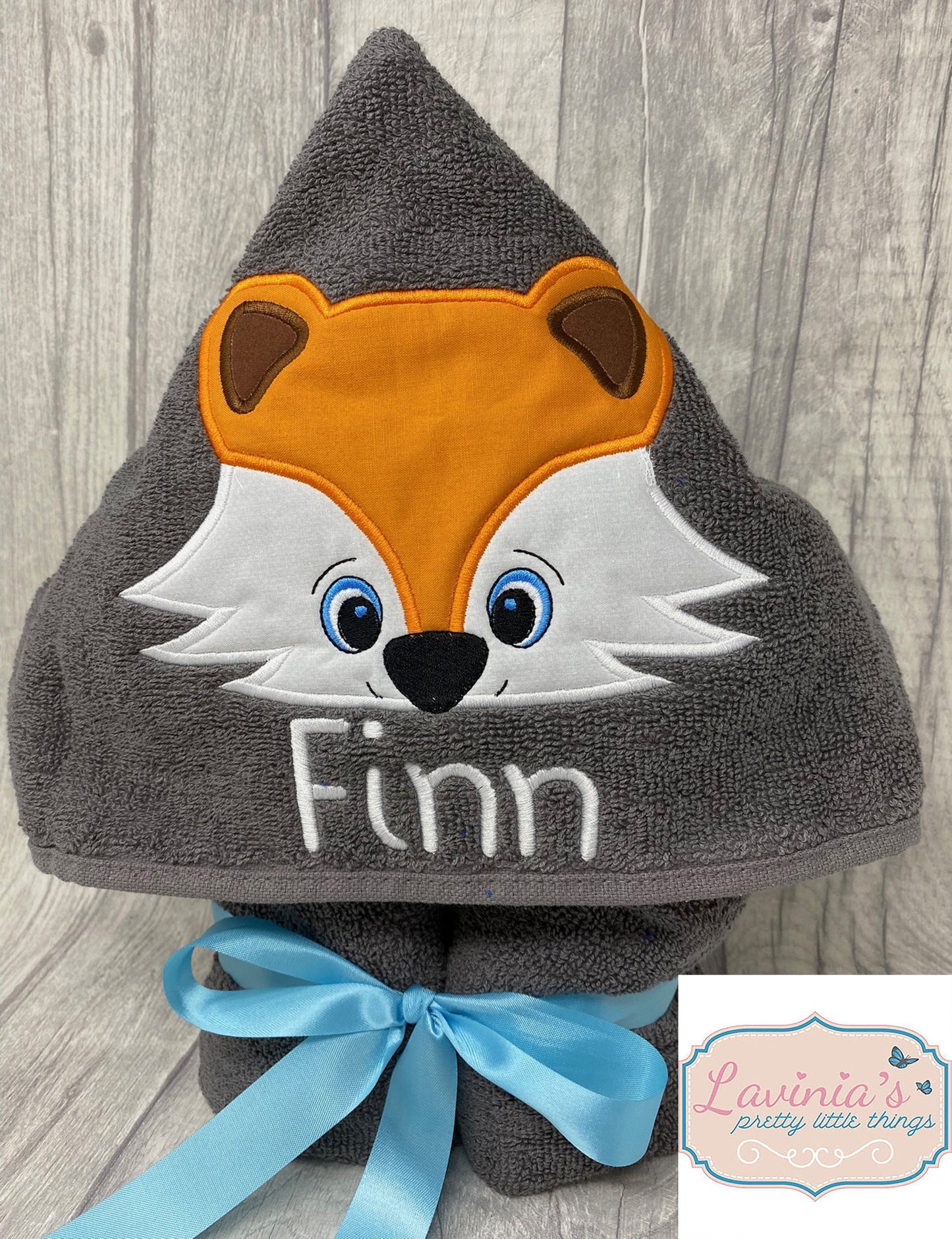 Personalised Kids Hooded custom made Towel