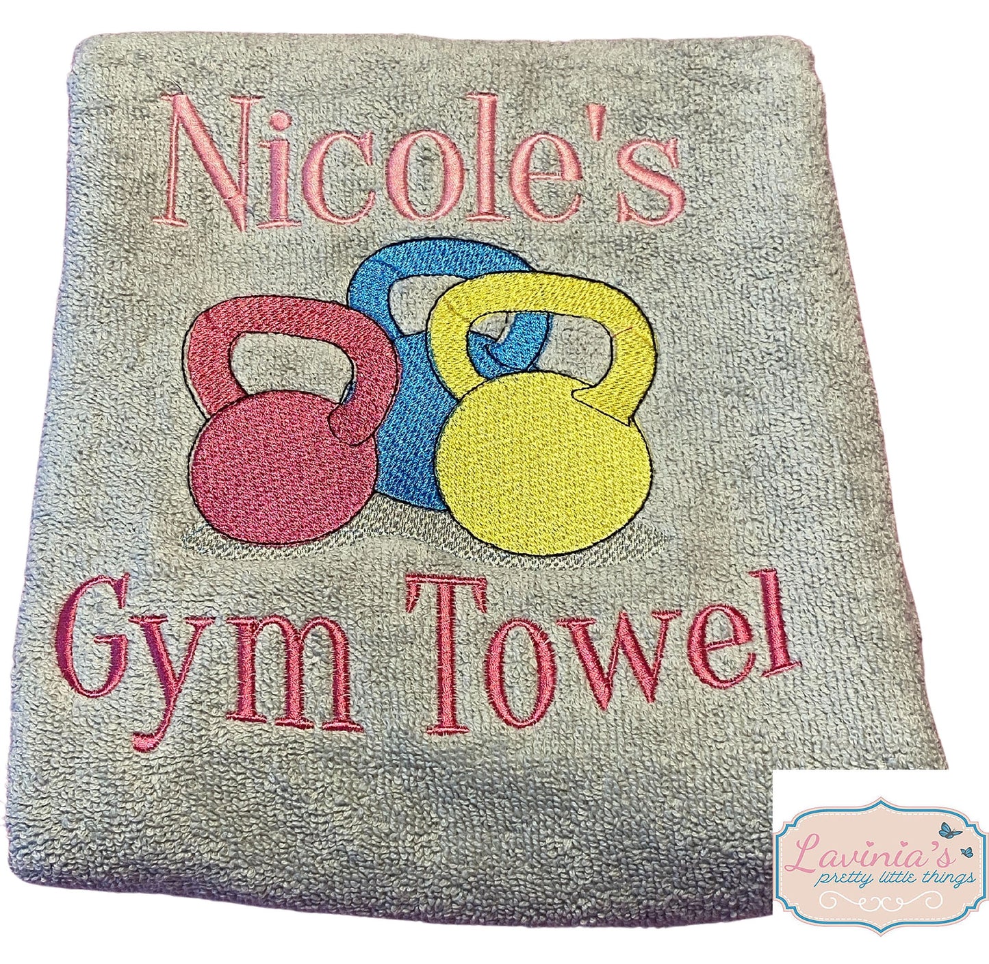 Womens kettlebell Personalised Towel