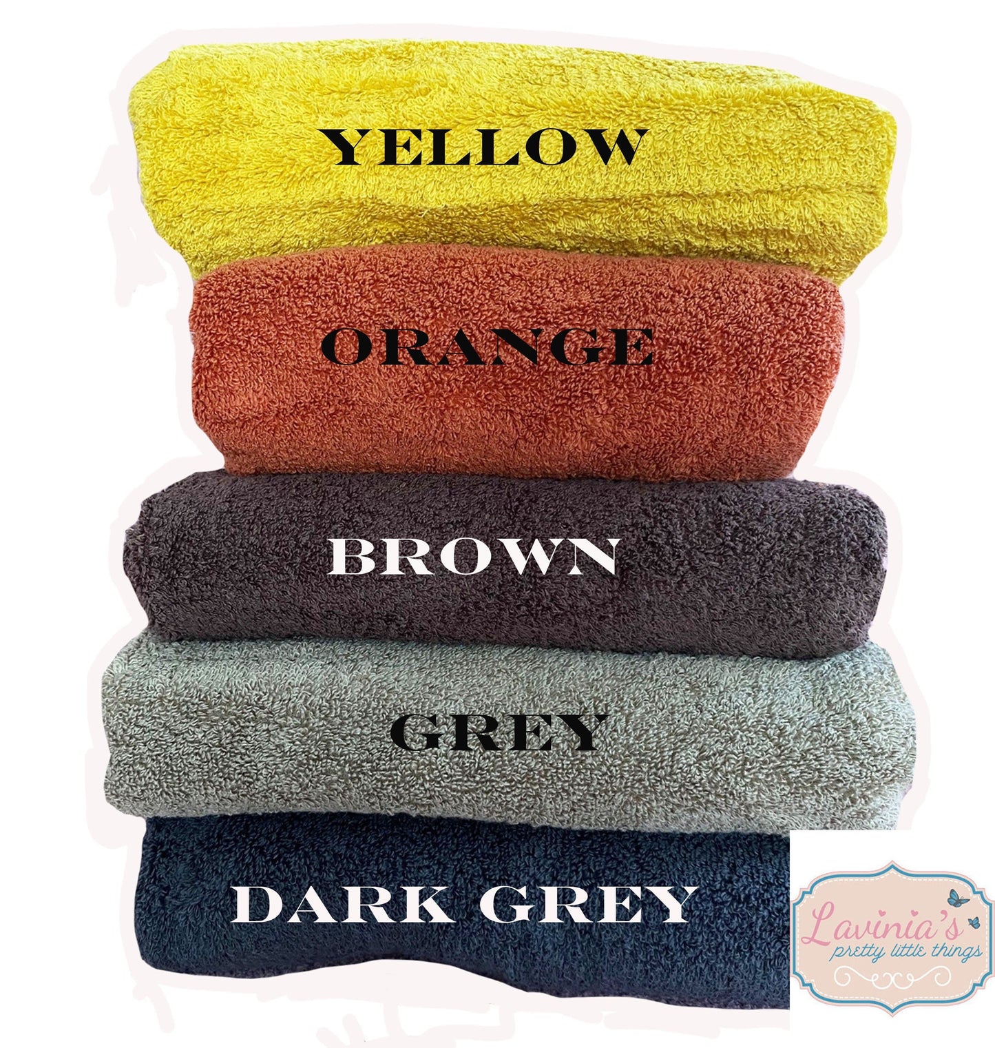 Personalised embroidered wedding towels