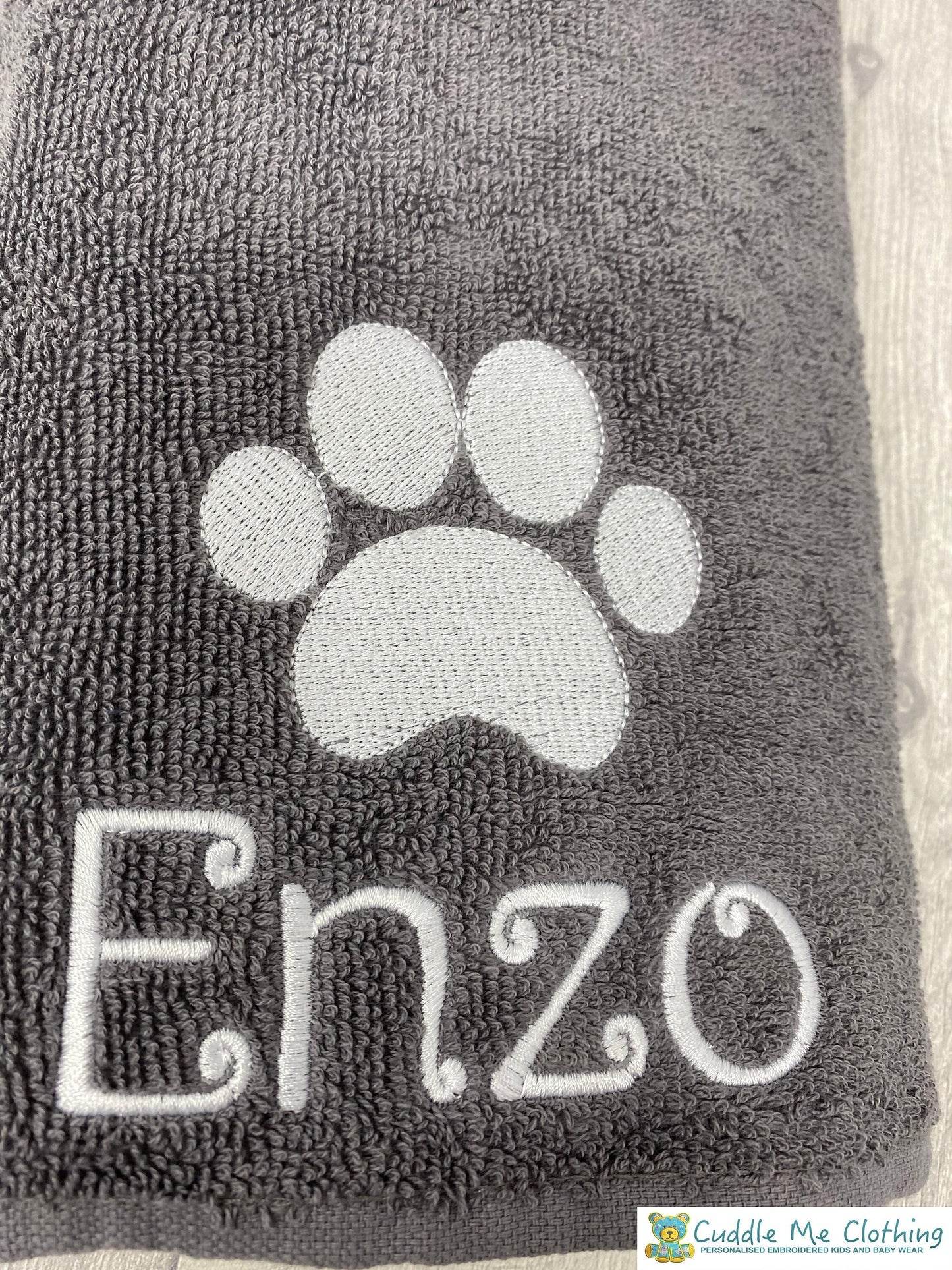 Paw print towel