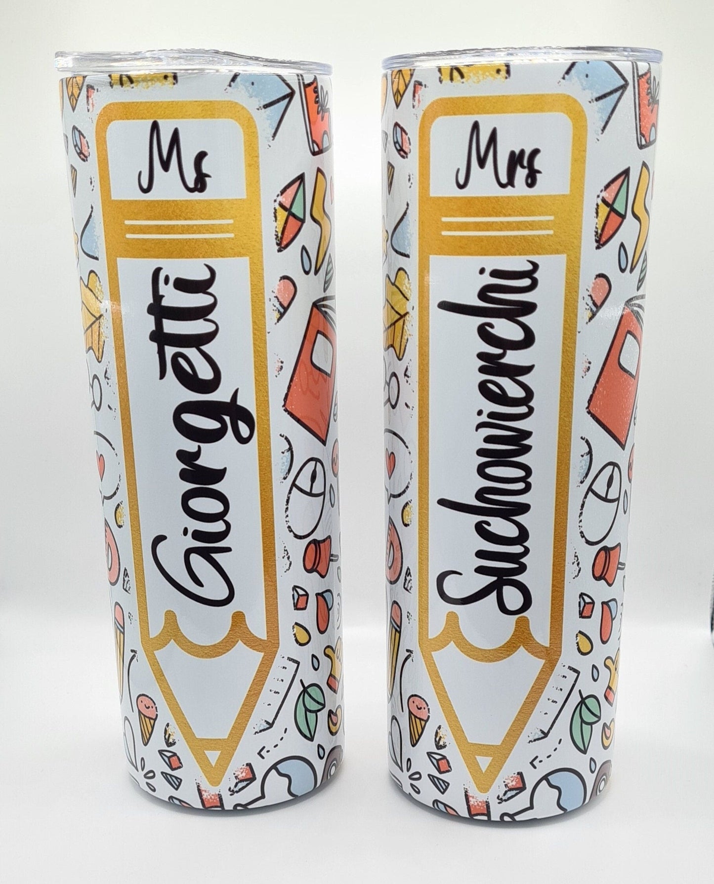 Teacher pencil tumbler
