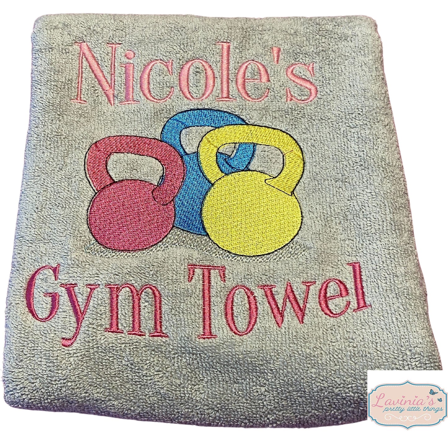 Womens kettlebell Personalised Towel
