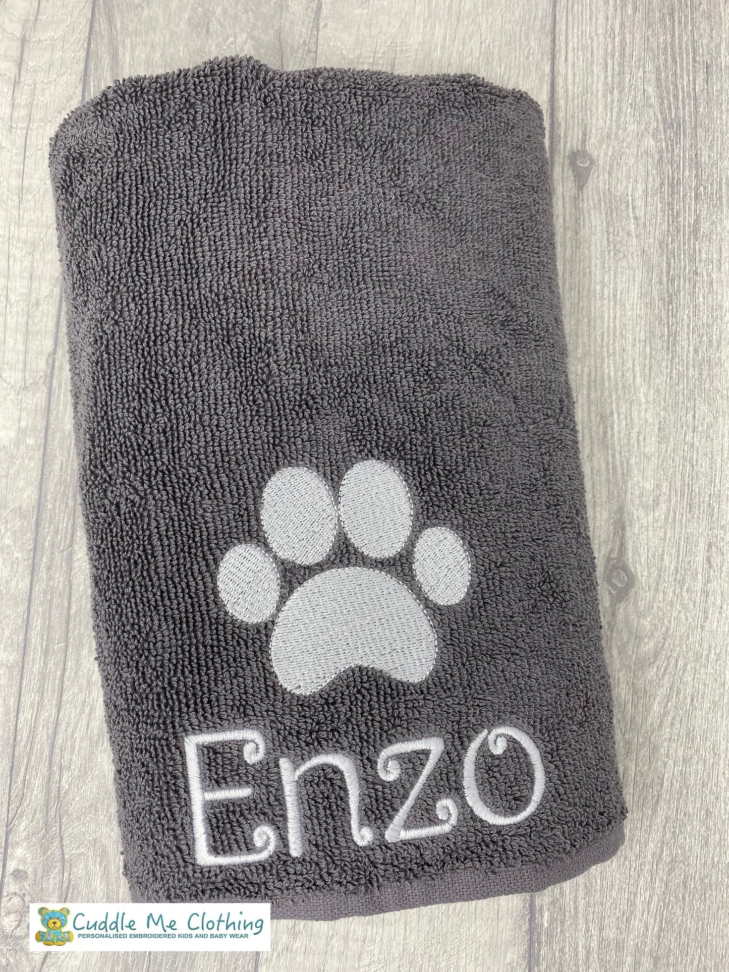 Paw print towel