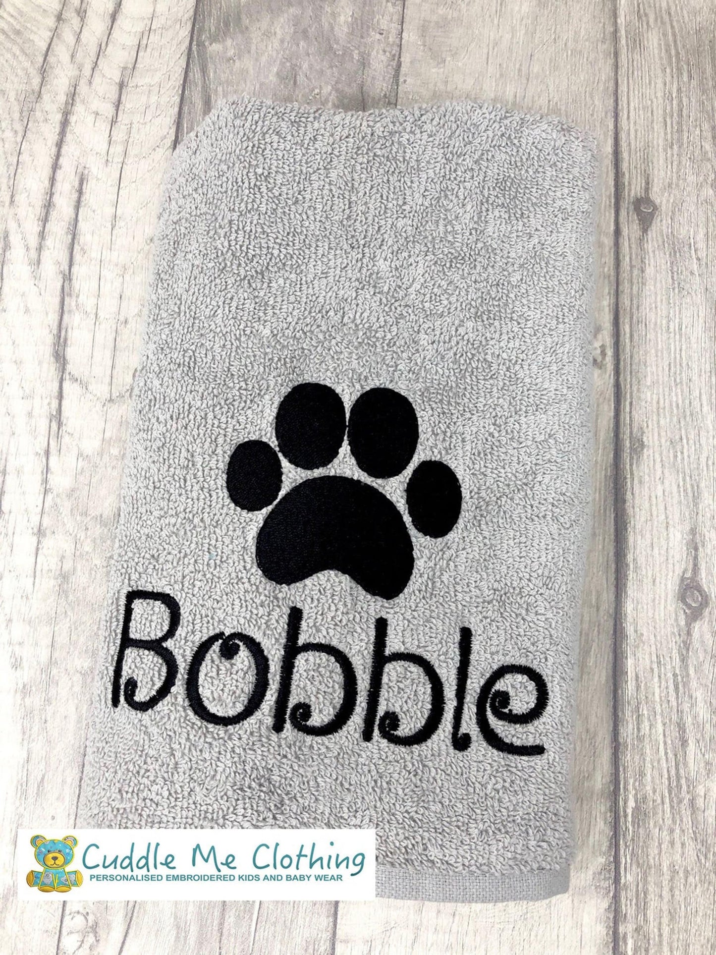 Paw print towel