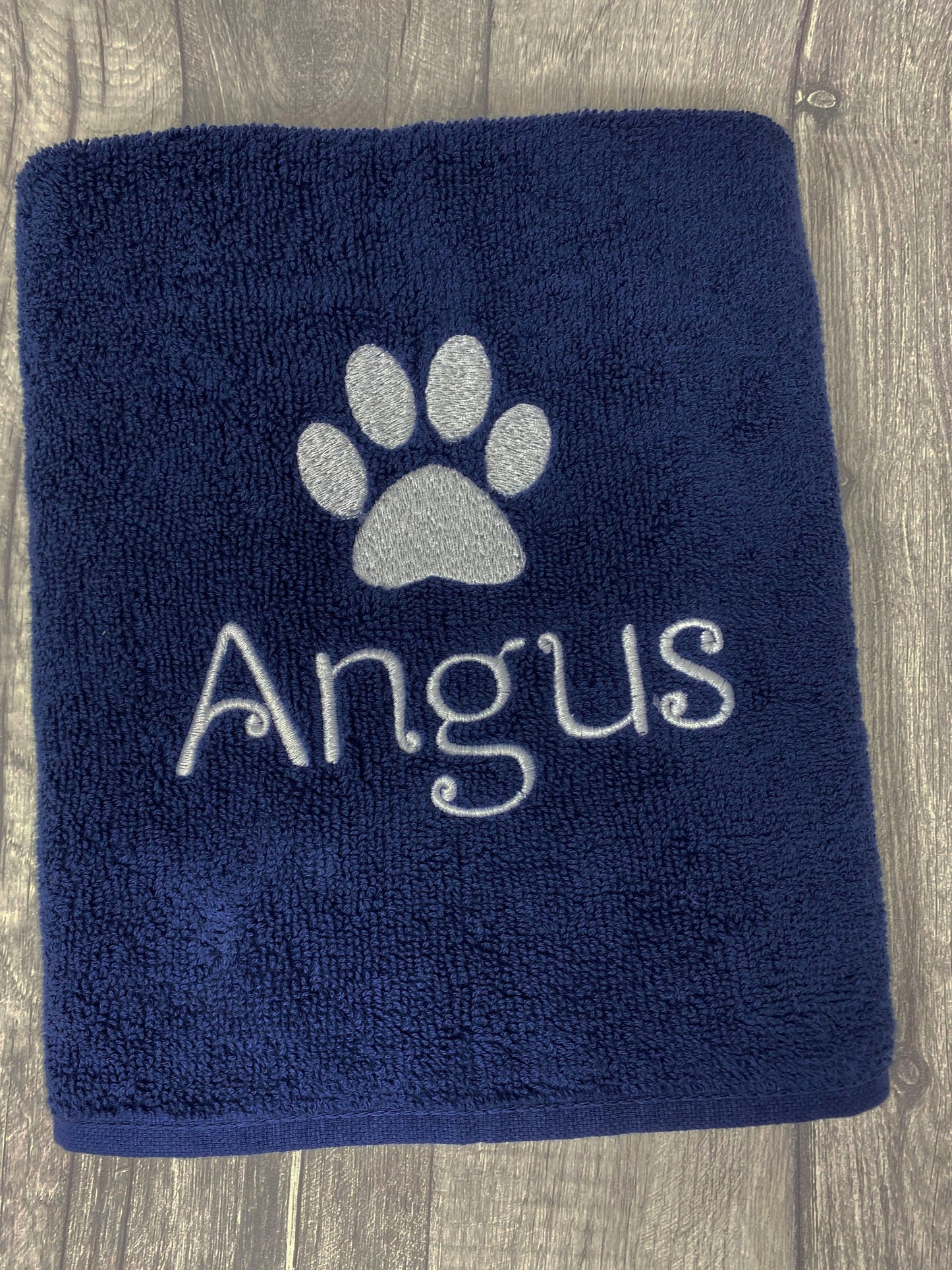 Paw print towel