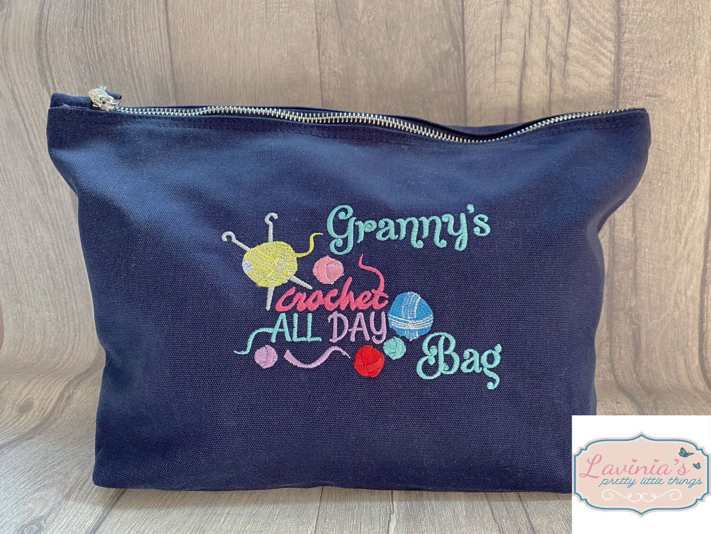 Personalised crochet bag