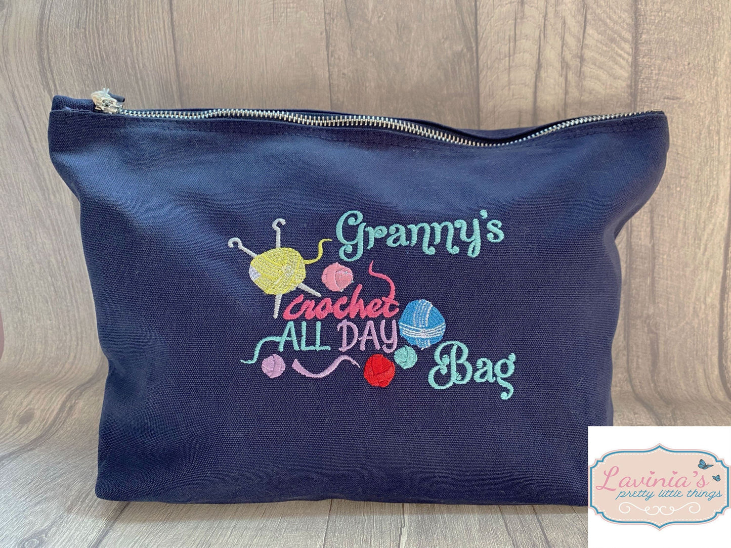 Personalised crochet bag