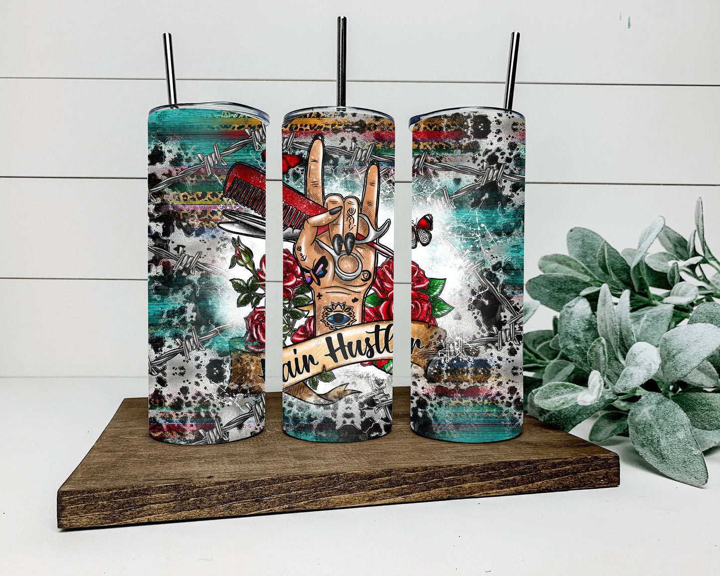 Hair hustler tumbler