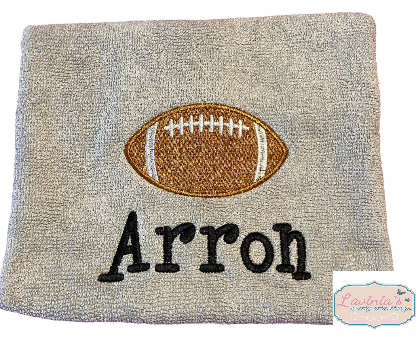 Embroidered American Football Towel