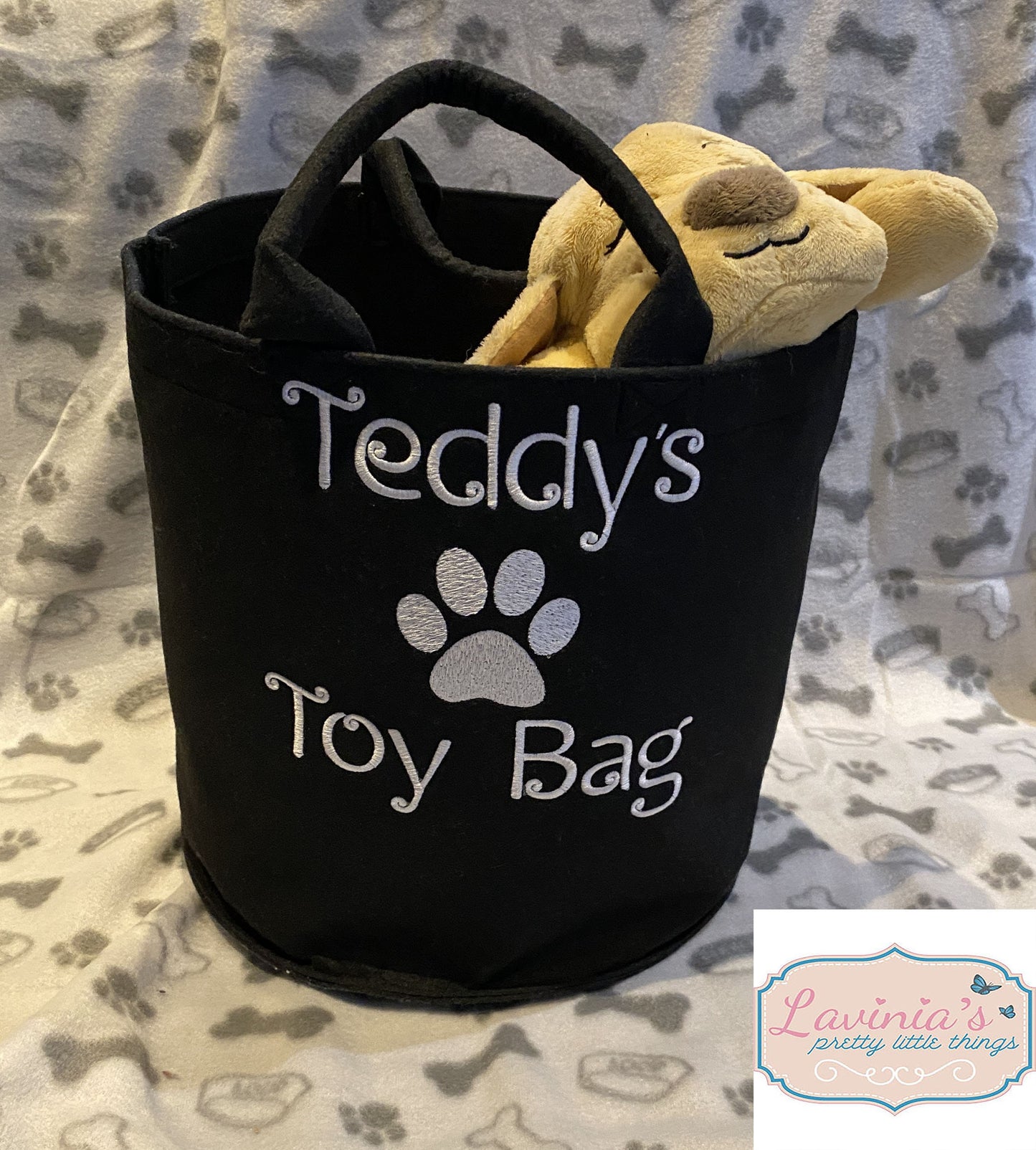 Personalised Dog Pet Toy trug Bag