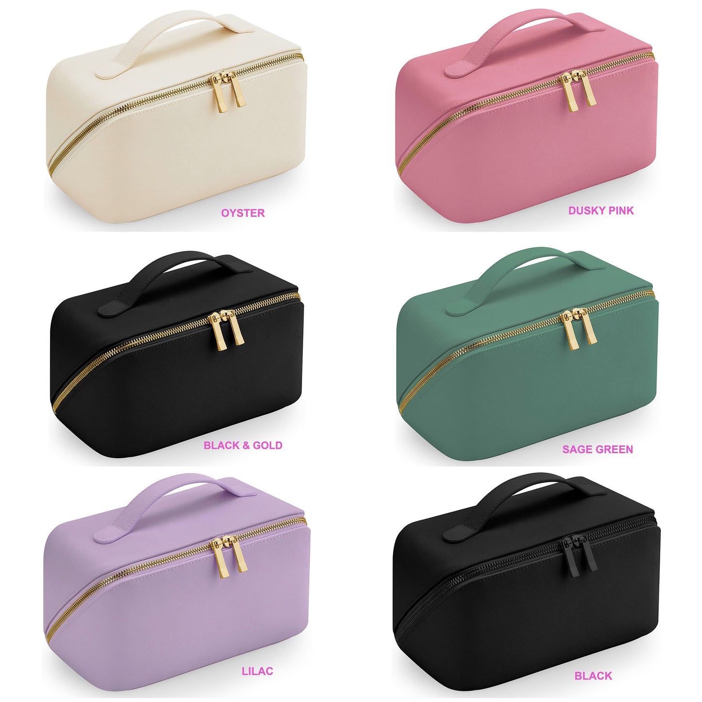 Embroidered Initial Make up Bag, Personalised Monogram Bag