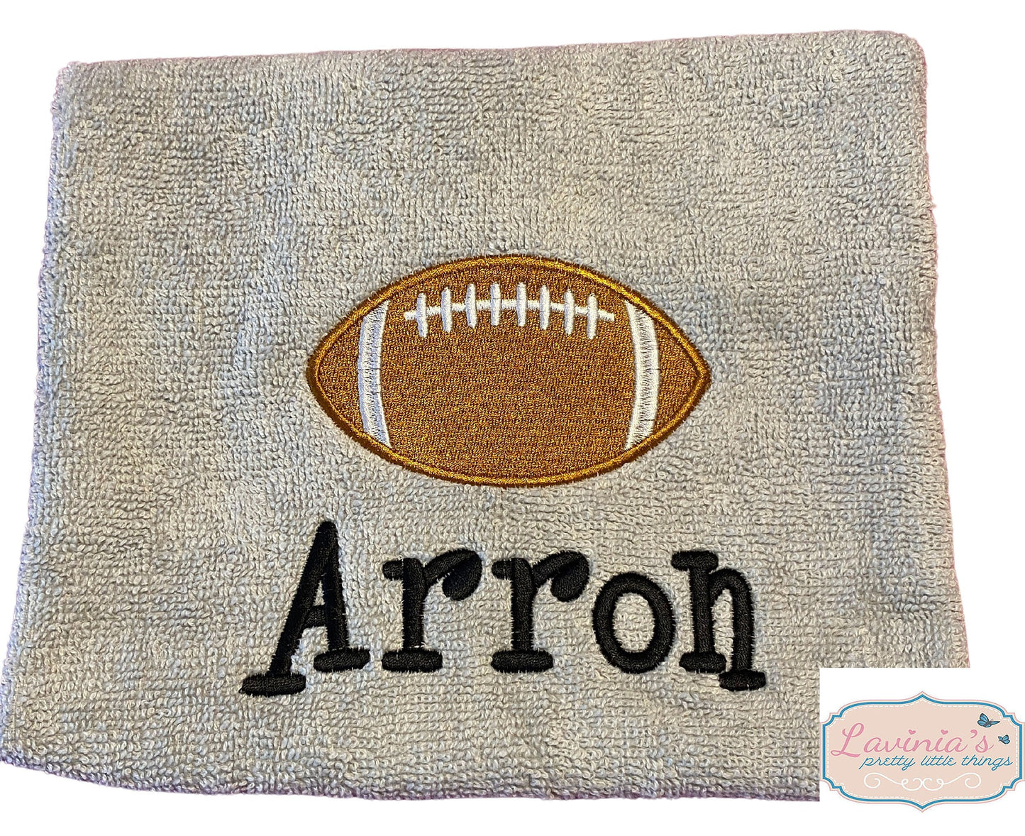 Embroidered American Football Towel