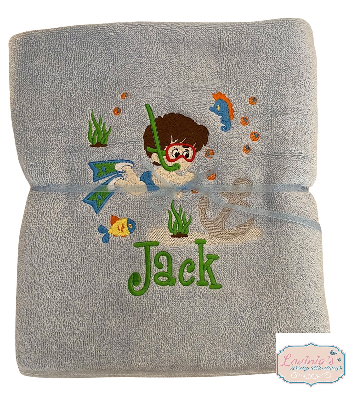 Personalised Girls, Boys Swimming Towel