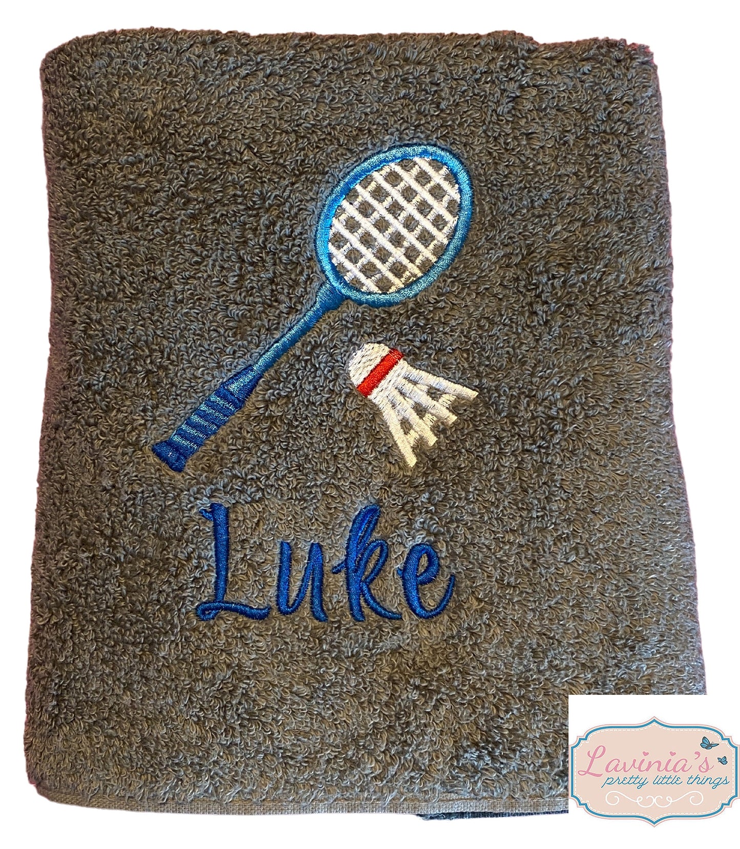 Personalised Badminton Sports Towel