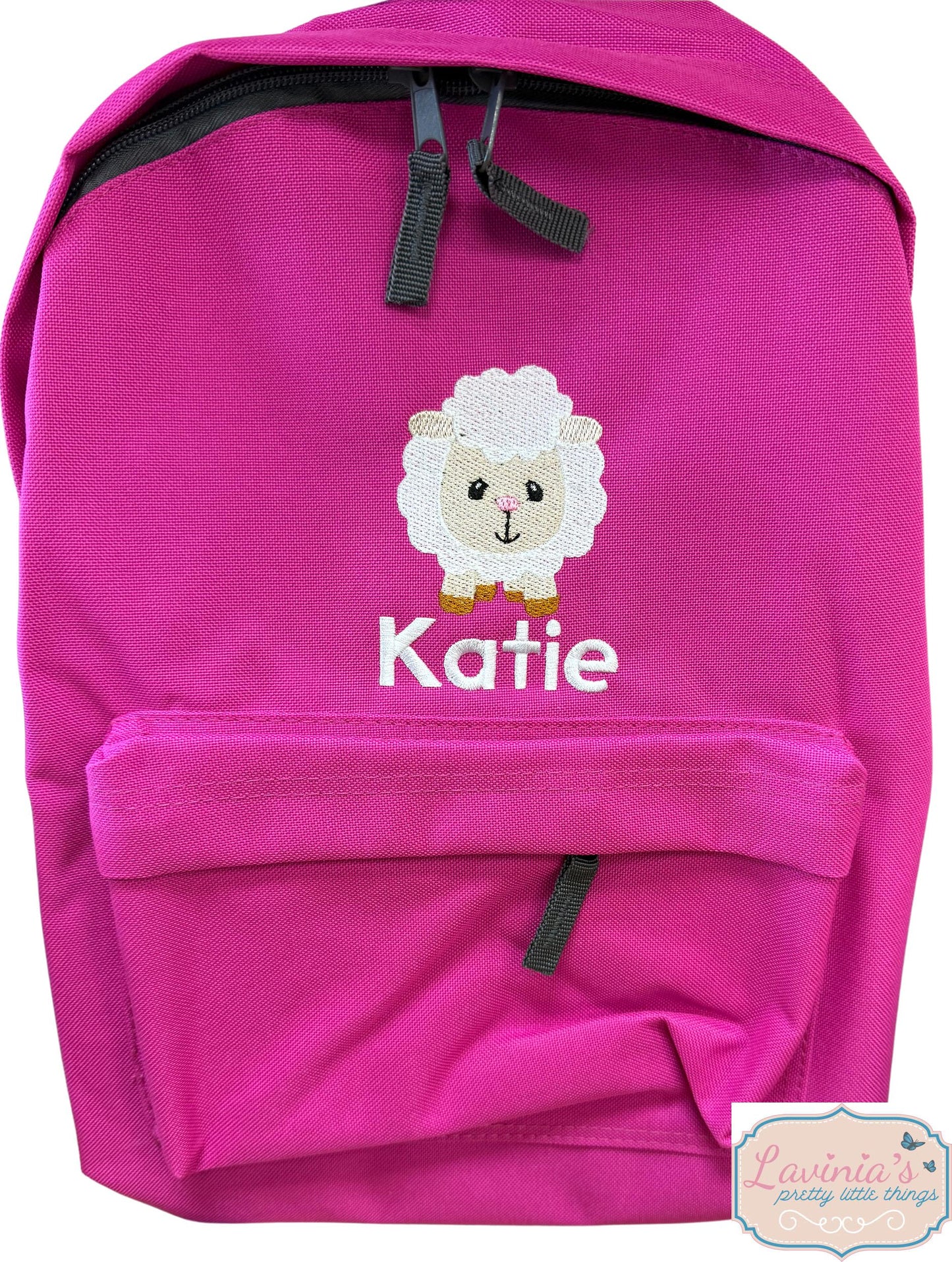 Sheep Mini Backpack, Nursery Embroidered Farm Animal