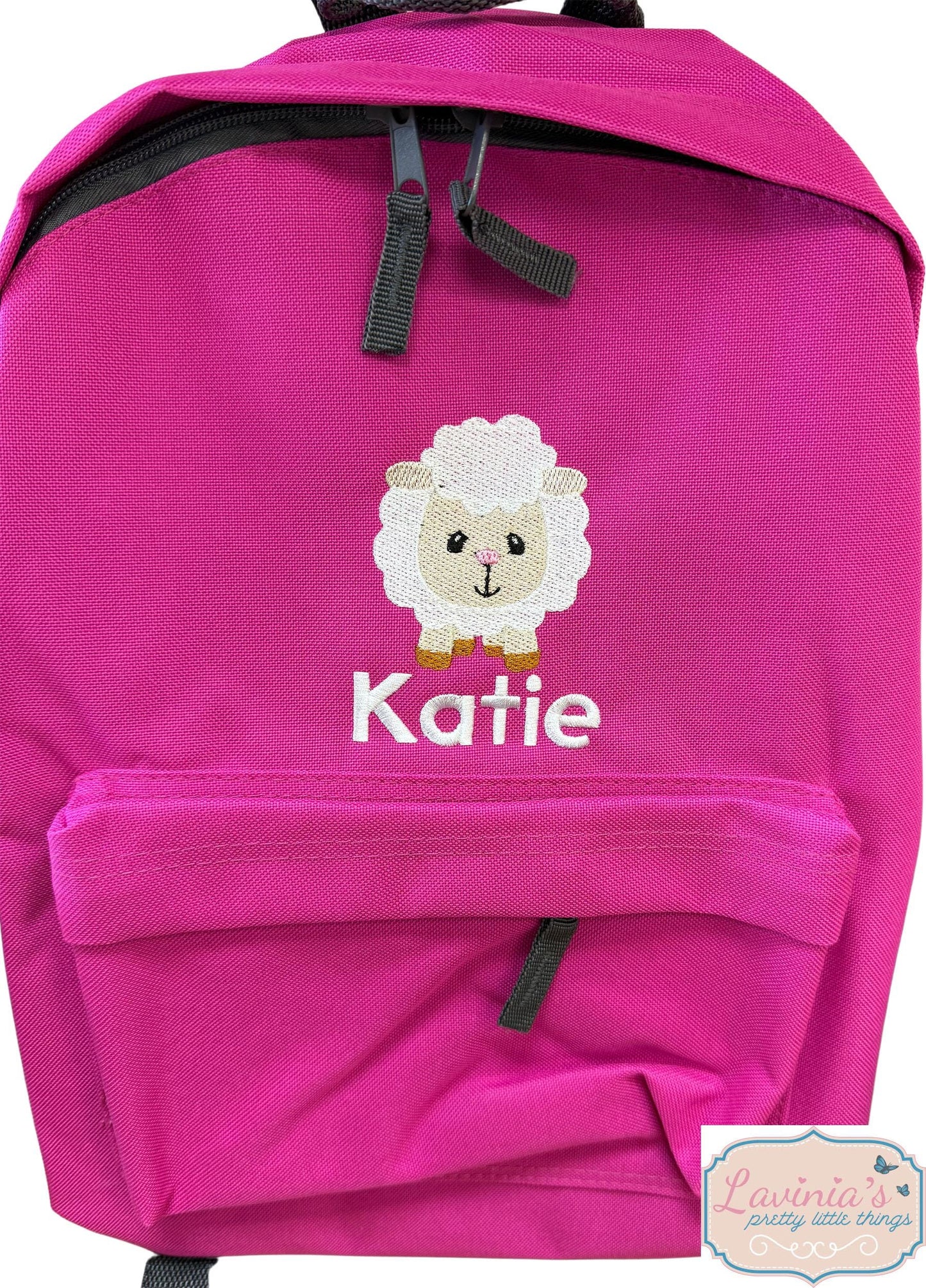 Sheep Mini Backpack, Nursery Embroidered Farm Animal