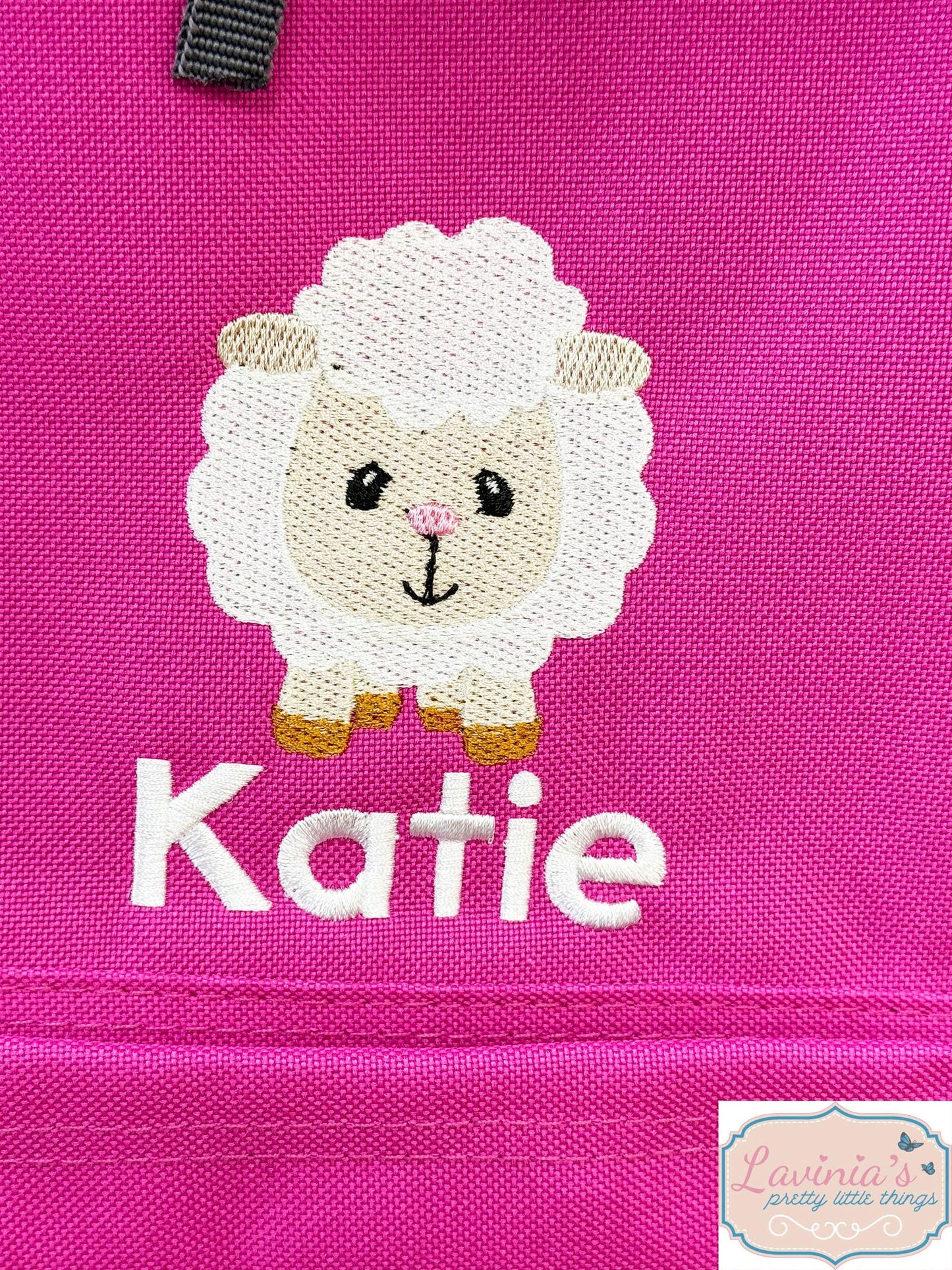 Sheep Mini Backpack, Nursery Embroidered Farm Animal