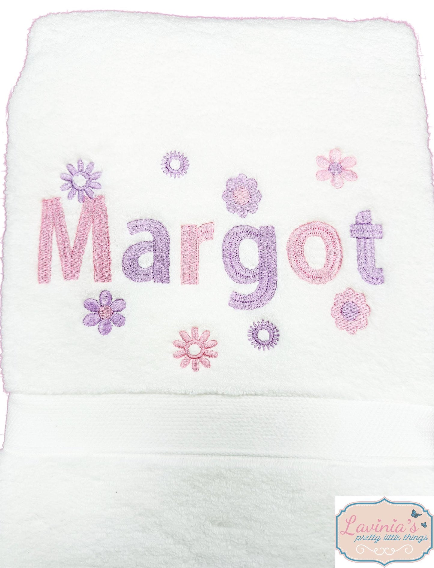Personalised Girls Swimming Towel