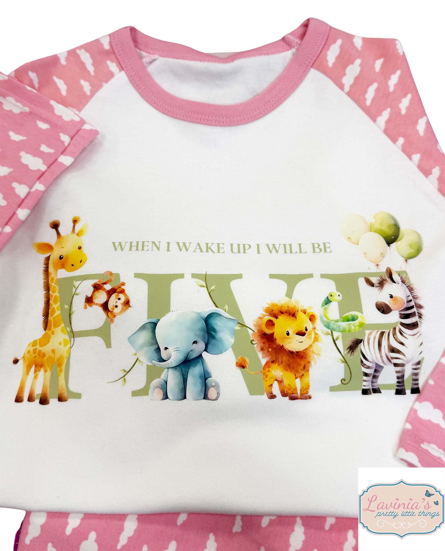 Personalised Safari When i Wake Up Pyjamas
