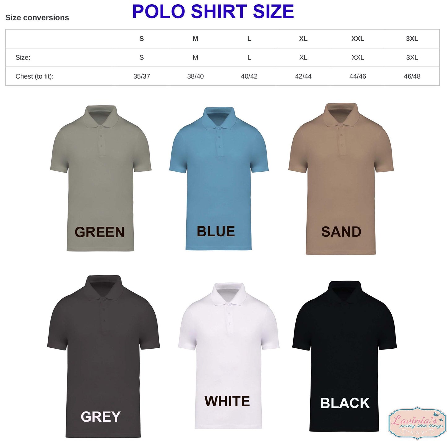 Mens Personalised Golf Polo Shirt