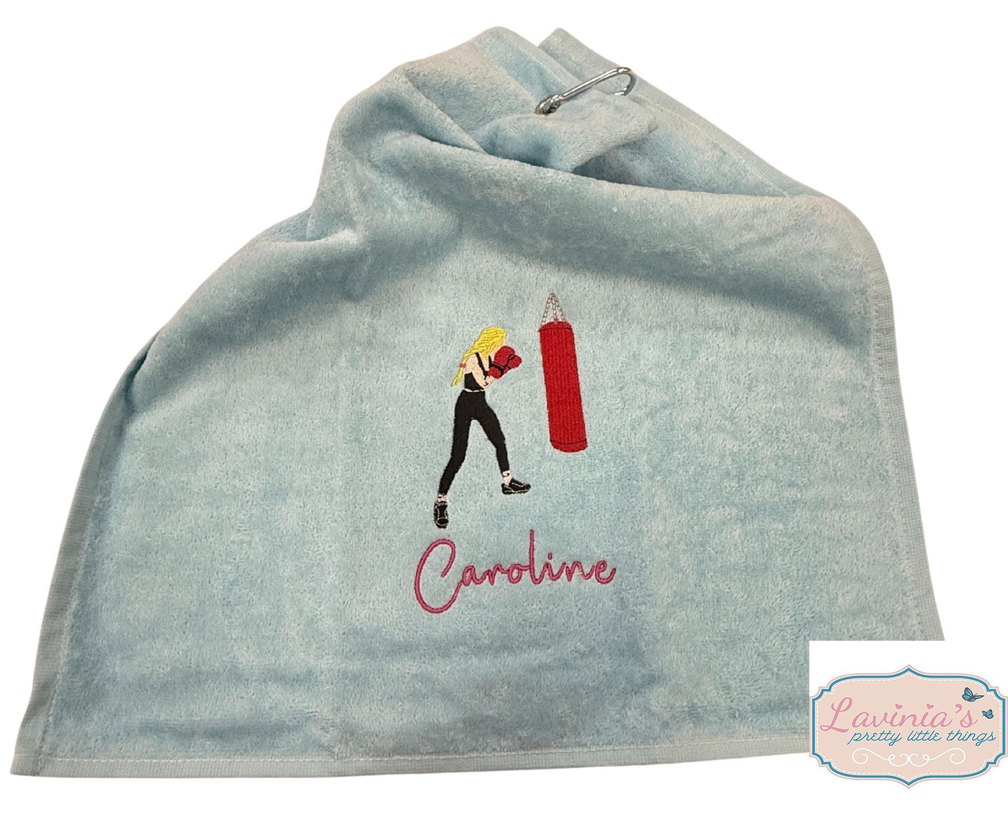Personalised Female Boxer Towel