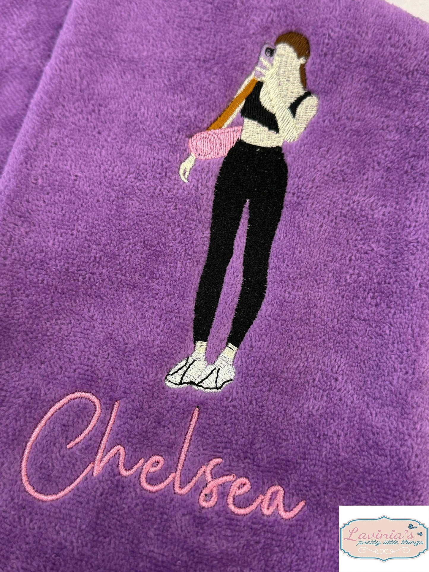Personalised Female Yoga Gym Towel