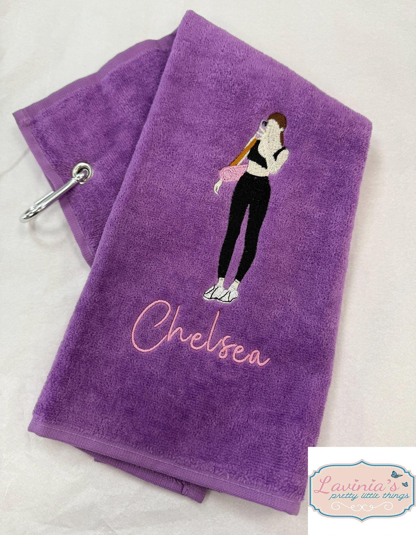 Personalised Female Yoga Gym Towel