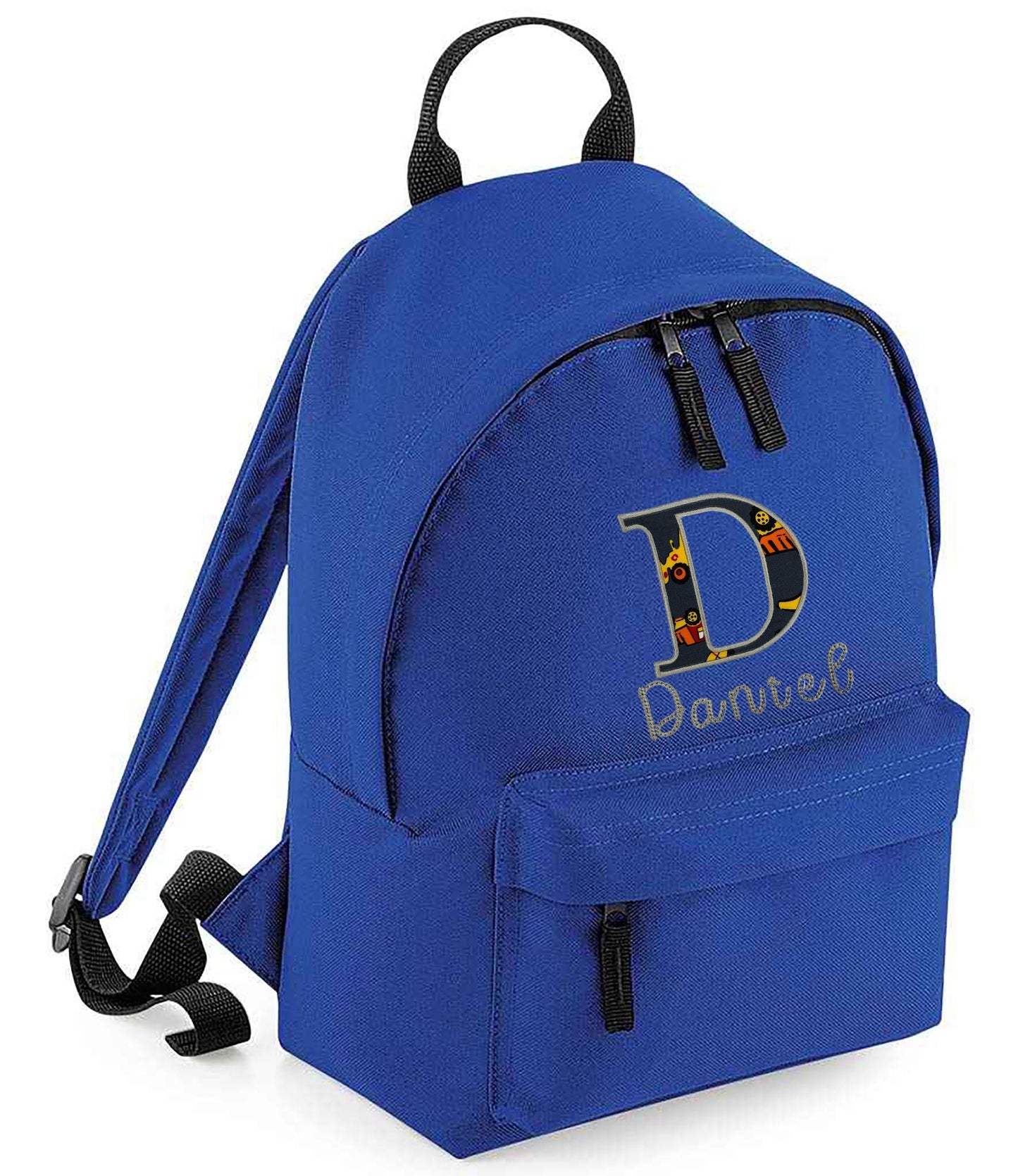 Toddler backpack with embroidered name