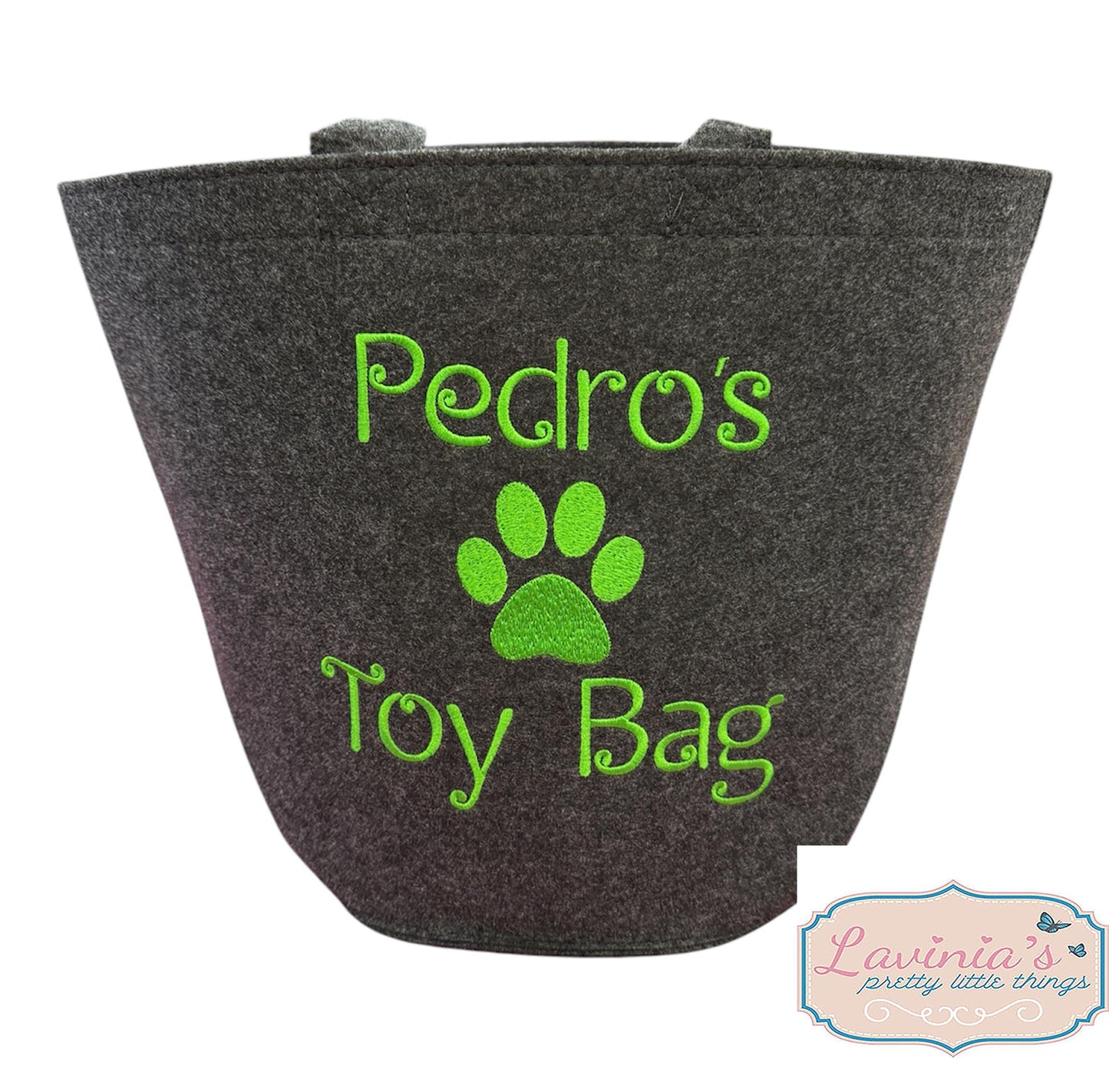 Personalised Dog Pet Toy trug Bag