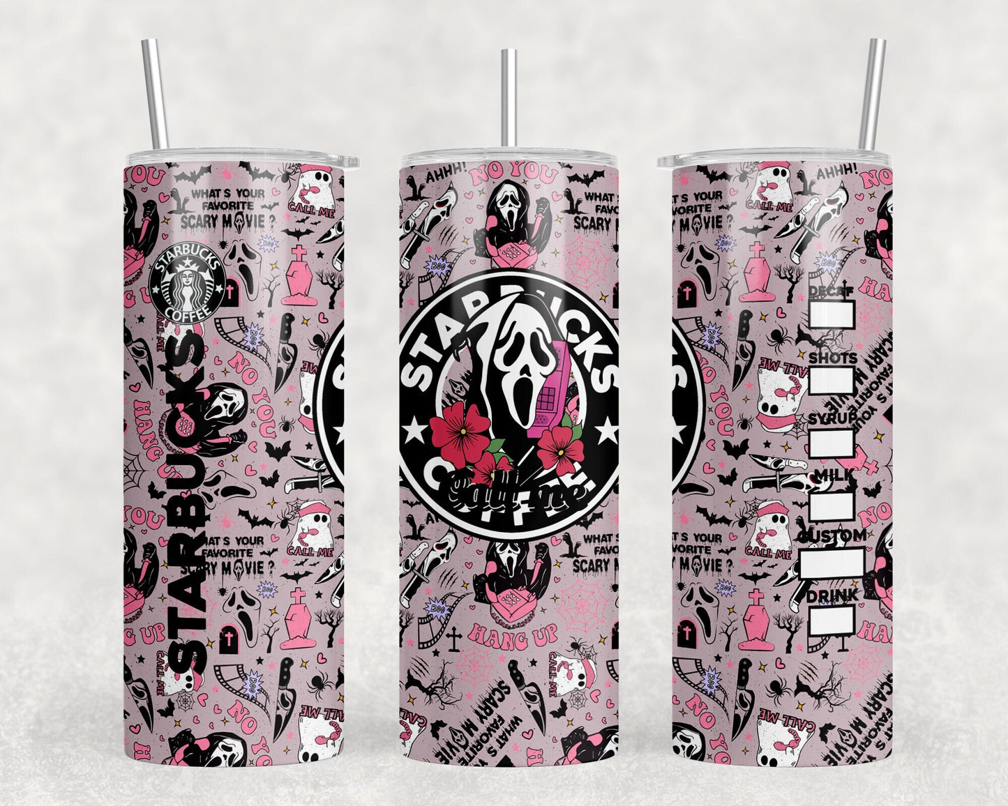 Scream coffee call me tumbler