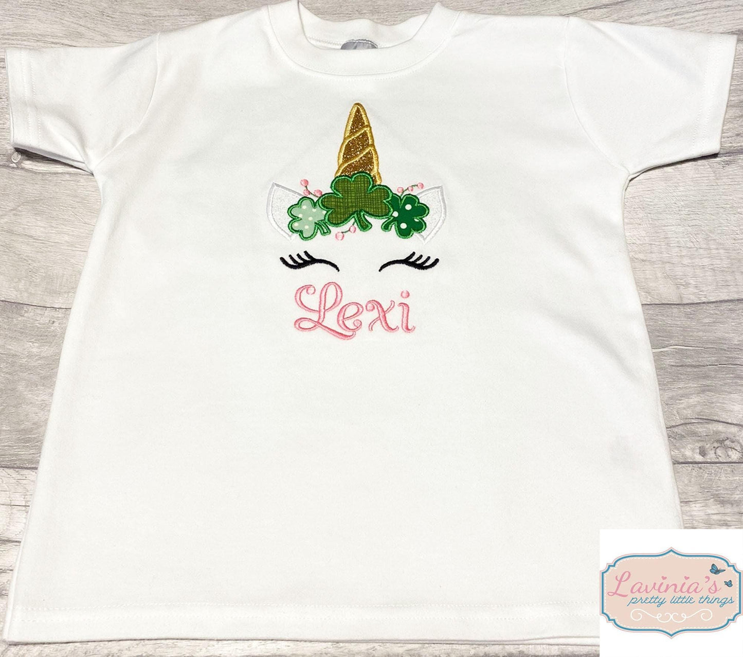 St Patricks Day Embroidered Personalised T-Shirt