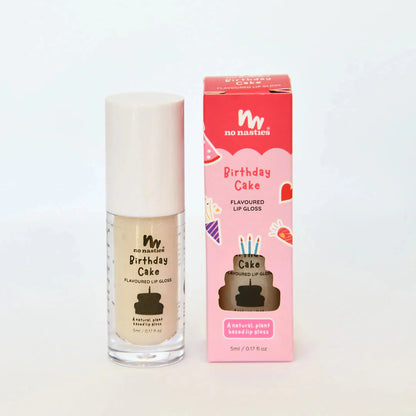 a bottle of birthday cake nail polish next to a box