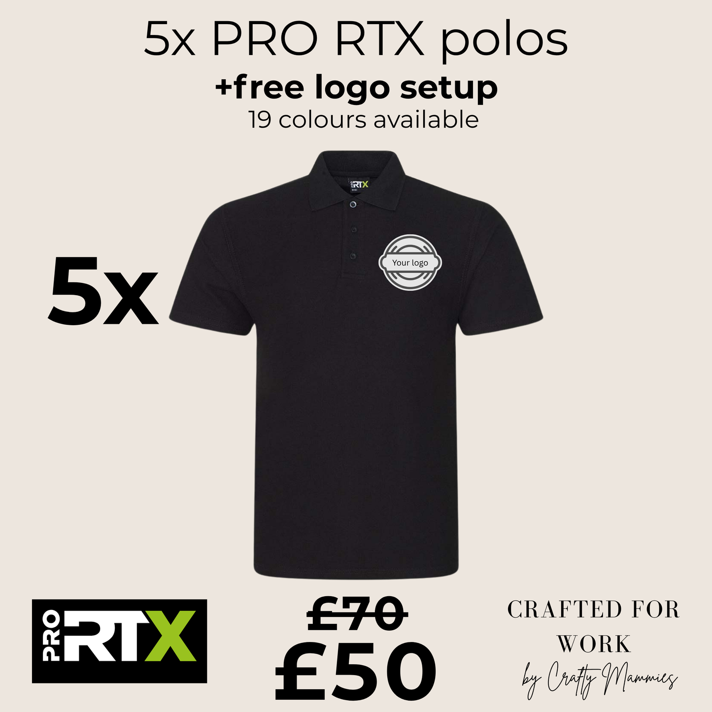 5 x Pro RTX polos