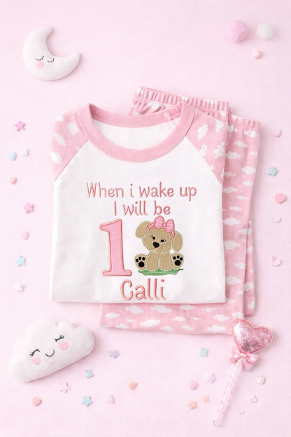 Embroidered Puppy Pyjamas