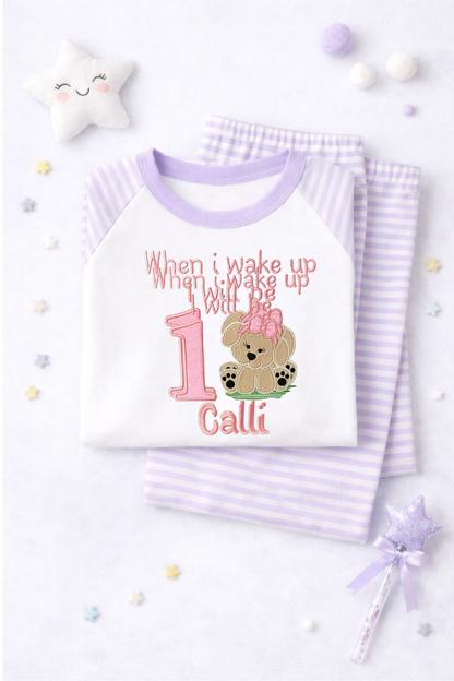 Embroidered Puppy Pyjamas