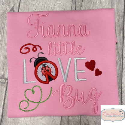 Personalised Little Love Bug T-Shirt / Sweatshirt