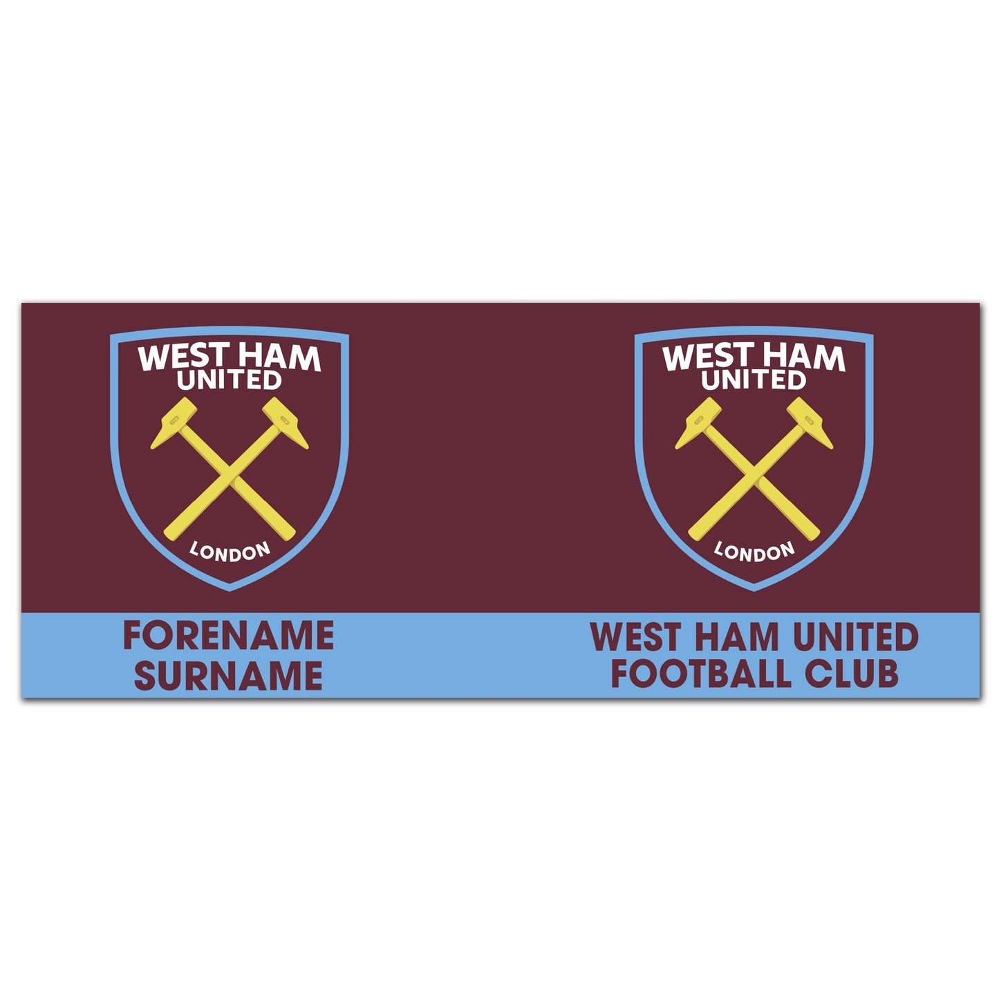 west ham united and west ham united football club crests