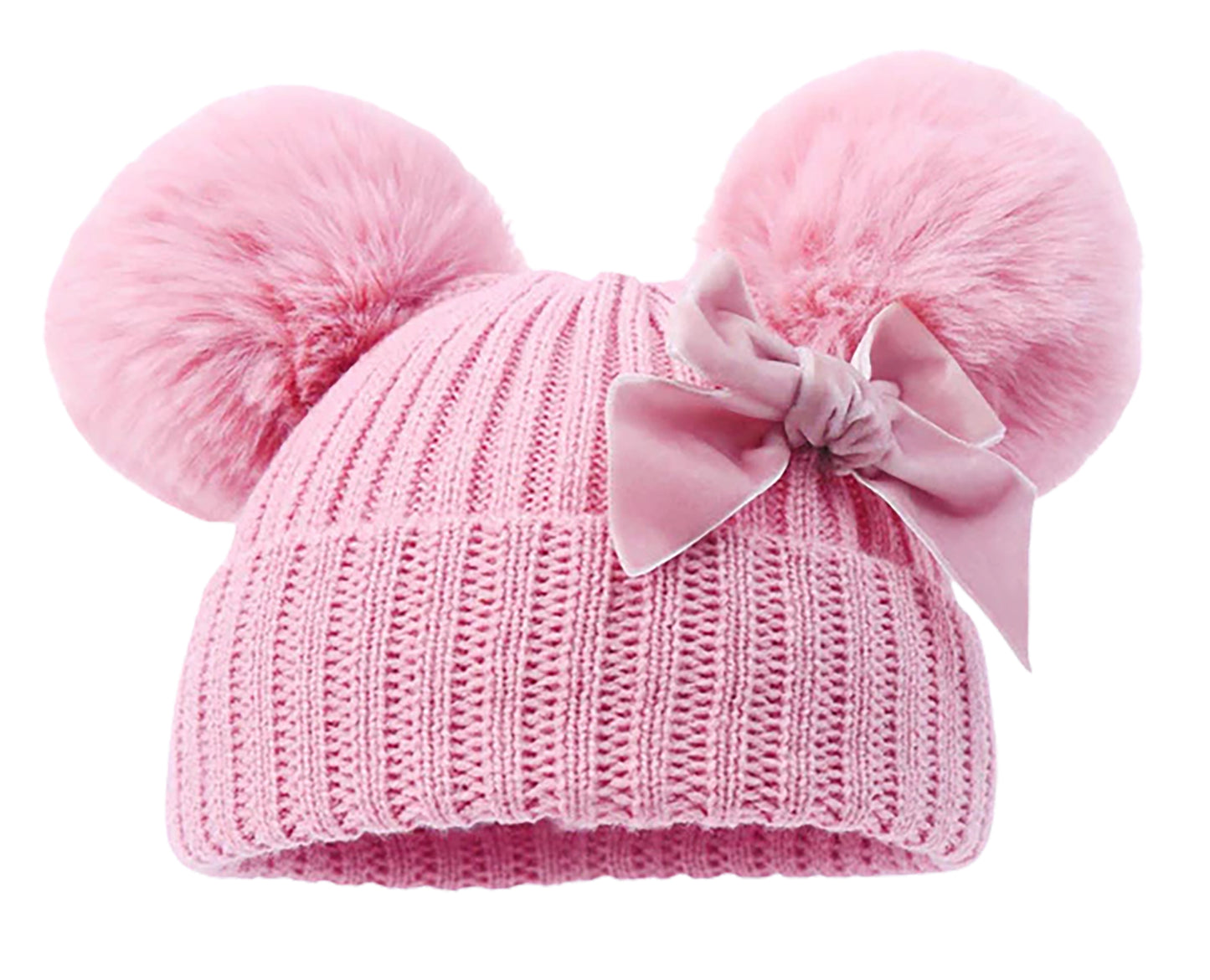 Personalised Hat With Double Pom Pom, Babies