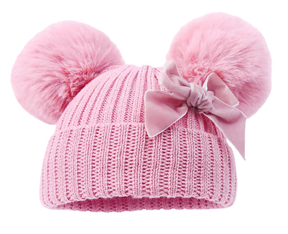 Personalised Hat With Double Pom Pom, Babies