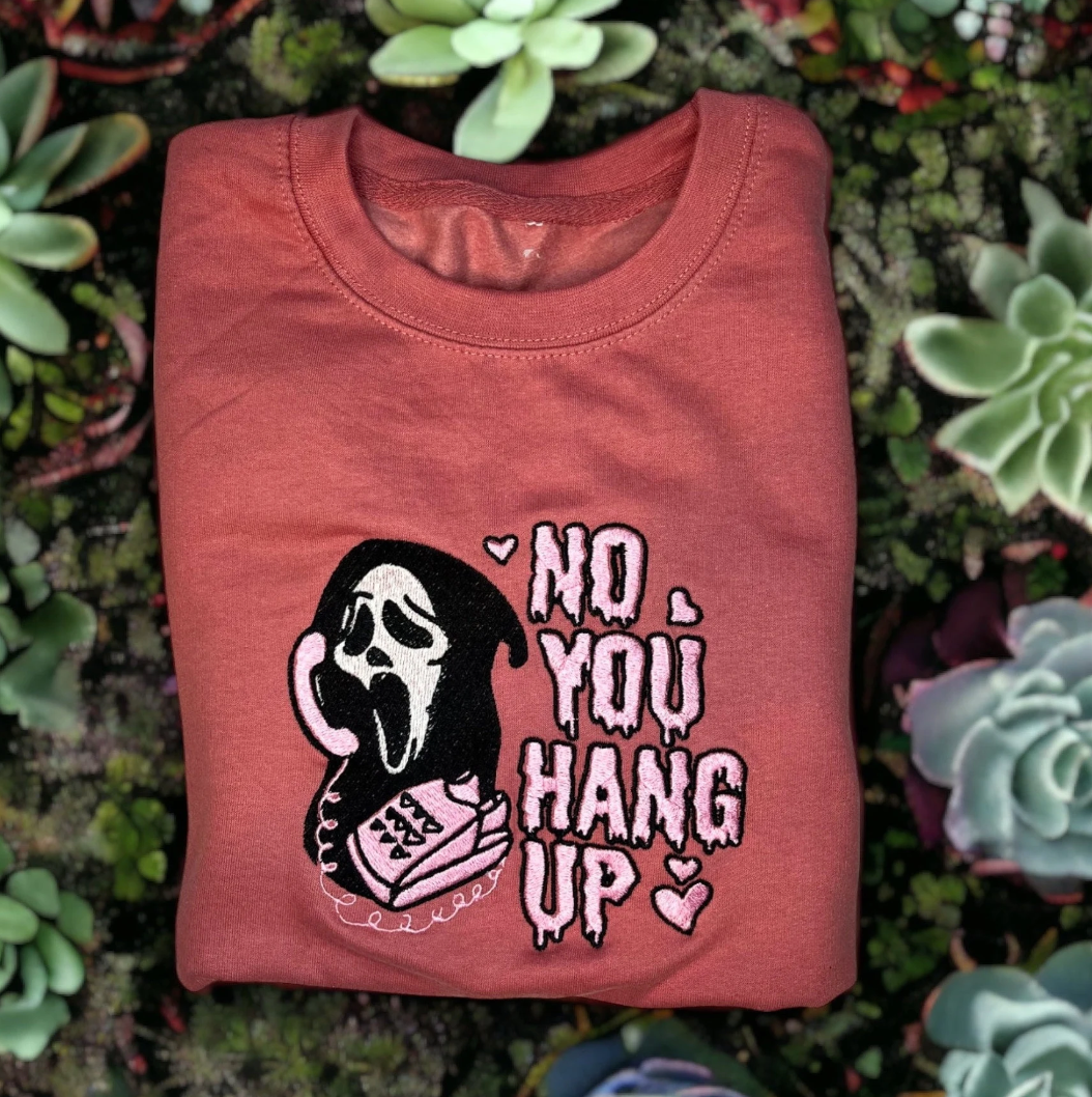 No you hang up scream sweatshirt