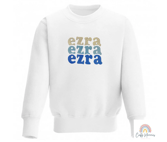 Personalised name sweatshirt