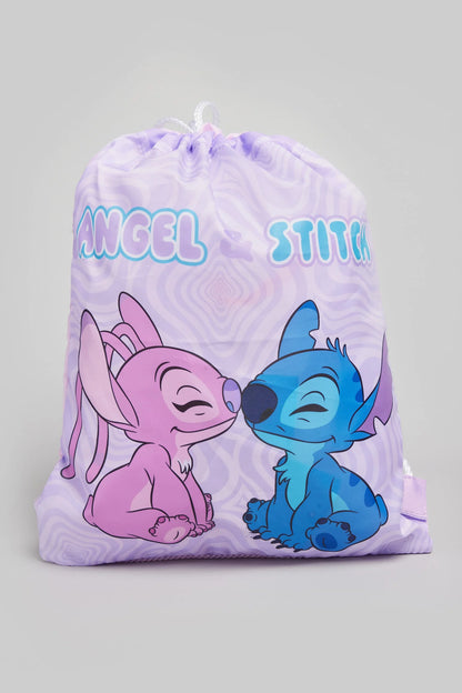 Angel & Stitch drawstring trainer bag